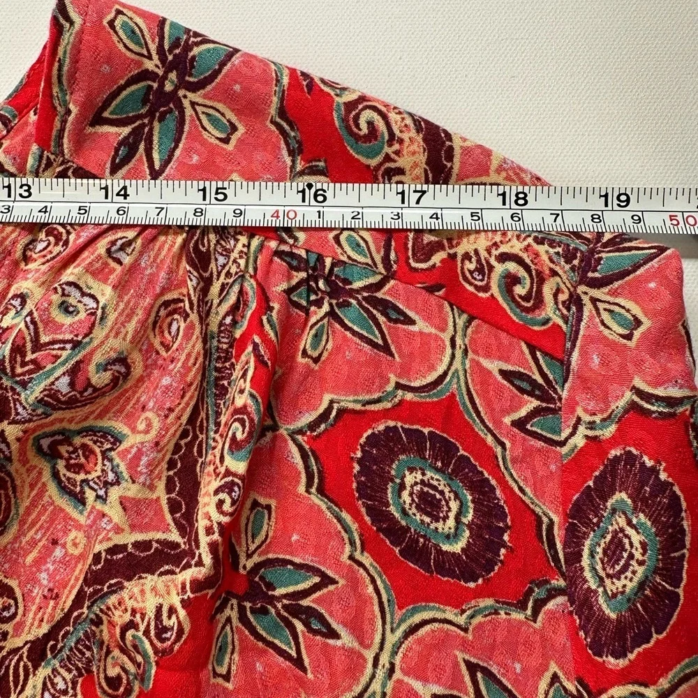 Free People Pink Floral Blouse